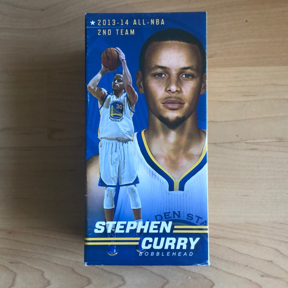 Golden St Warriors Steph Curry bobblehead 2013/14 NBA 2nd Team